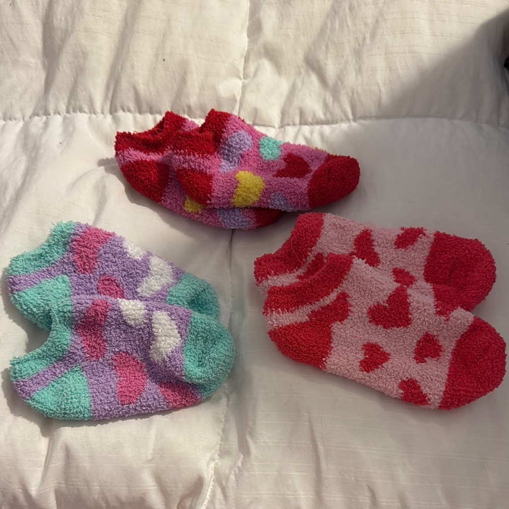 Colorful Heart Patterned Socks Set new
